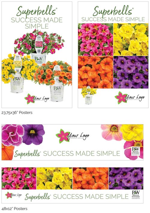 Superbells® (Calibrachoa) - Success Made Simple Signage - Add Your Logo!