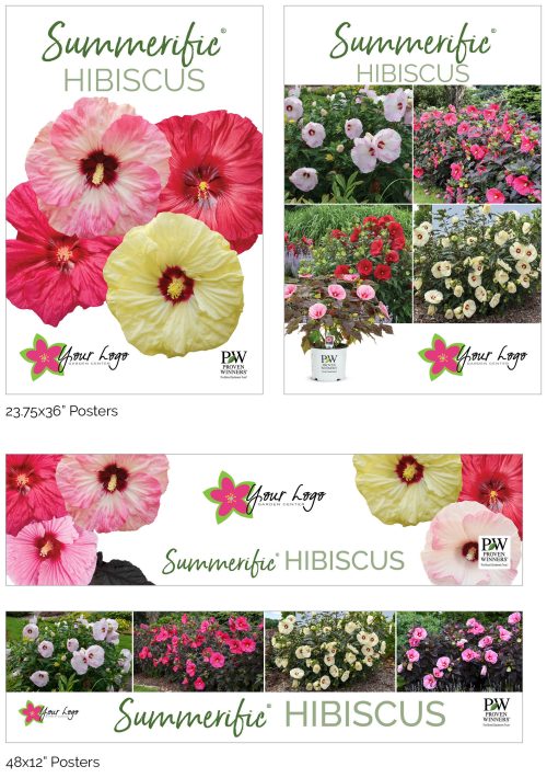 Summerific® Hibiscus Signage - Add Your Logo!