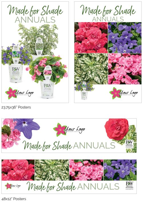 Made for Shade Annuals Signage - Add Your Logo!