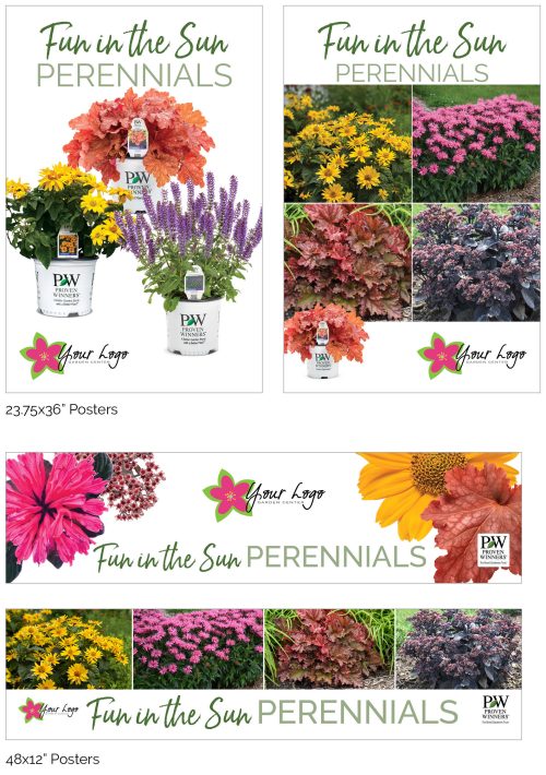 Fun in the Sun Perennials Signage - Add Your Logo!