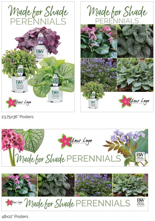 Made for the Shade Perennials Signage - Add Your Logo!