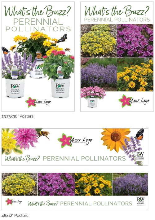 What's the Buzz? Perennial Pollinators Signage - Add Your Logo!