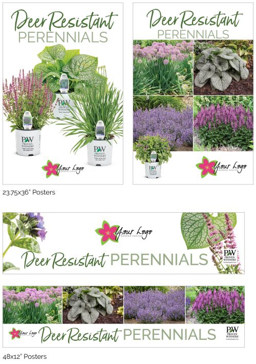 Deer Resistant Perennials Signage - Add Your Logo