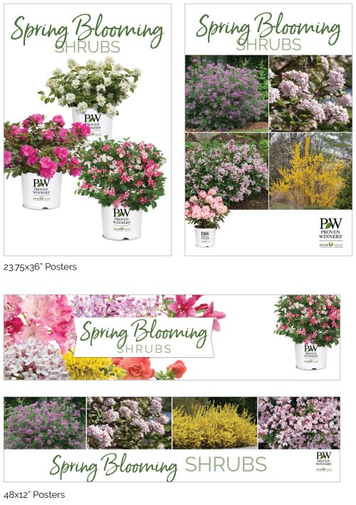 Spring Blooming Shrubs Signage